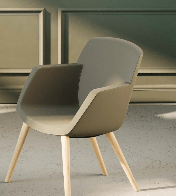 Fauteuil Kalys avec trois types de pieds disponibles