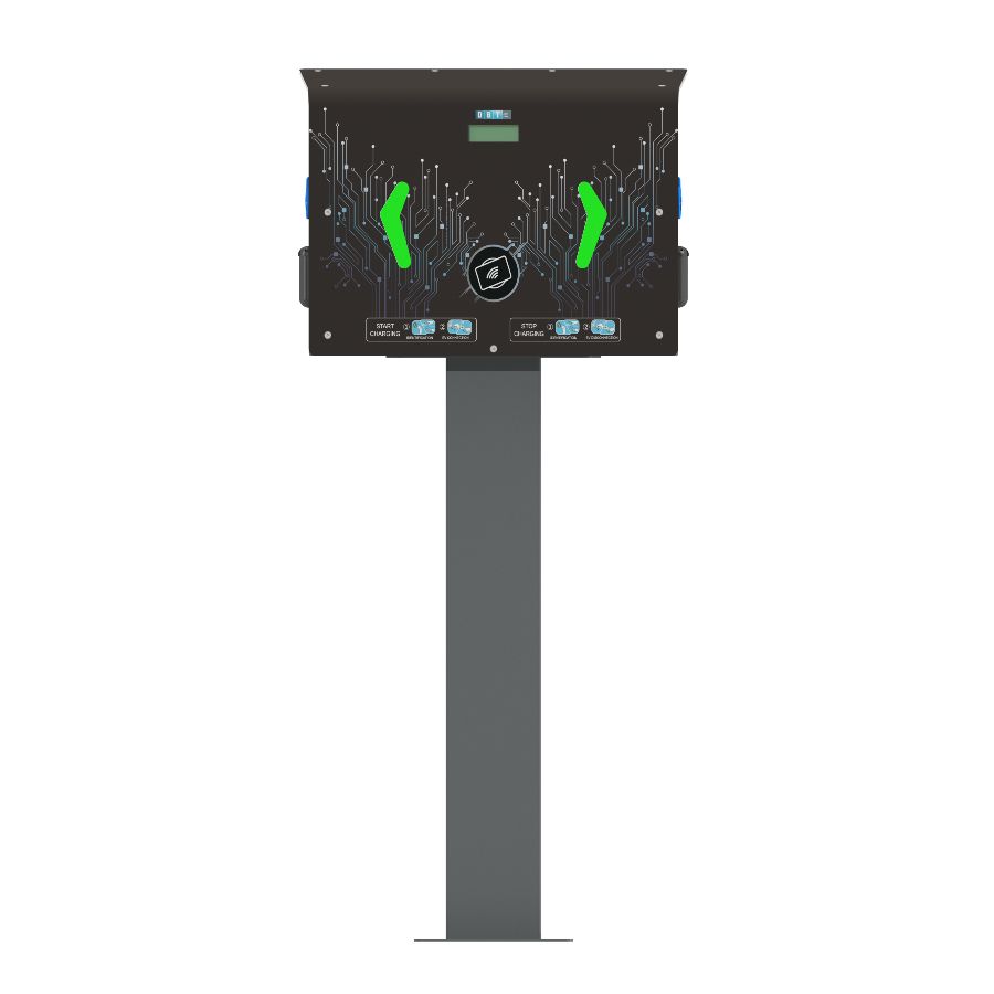 Borne de recharge Spark pour voitures électriques offrant 3 à 22 kW