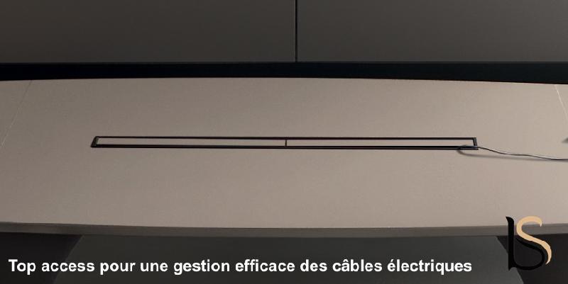 Table de réunion forme ovale Ola - Martex - Anthracite, Beige RAL 1019_3