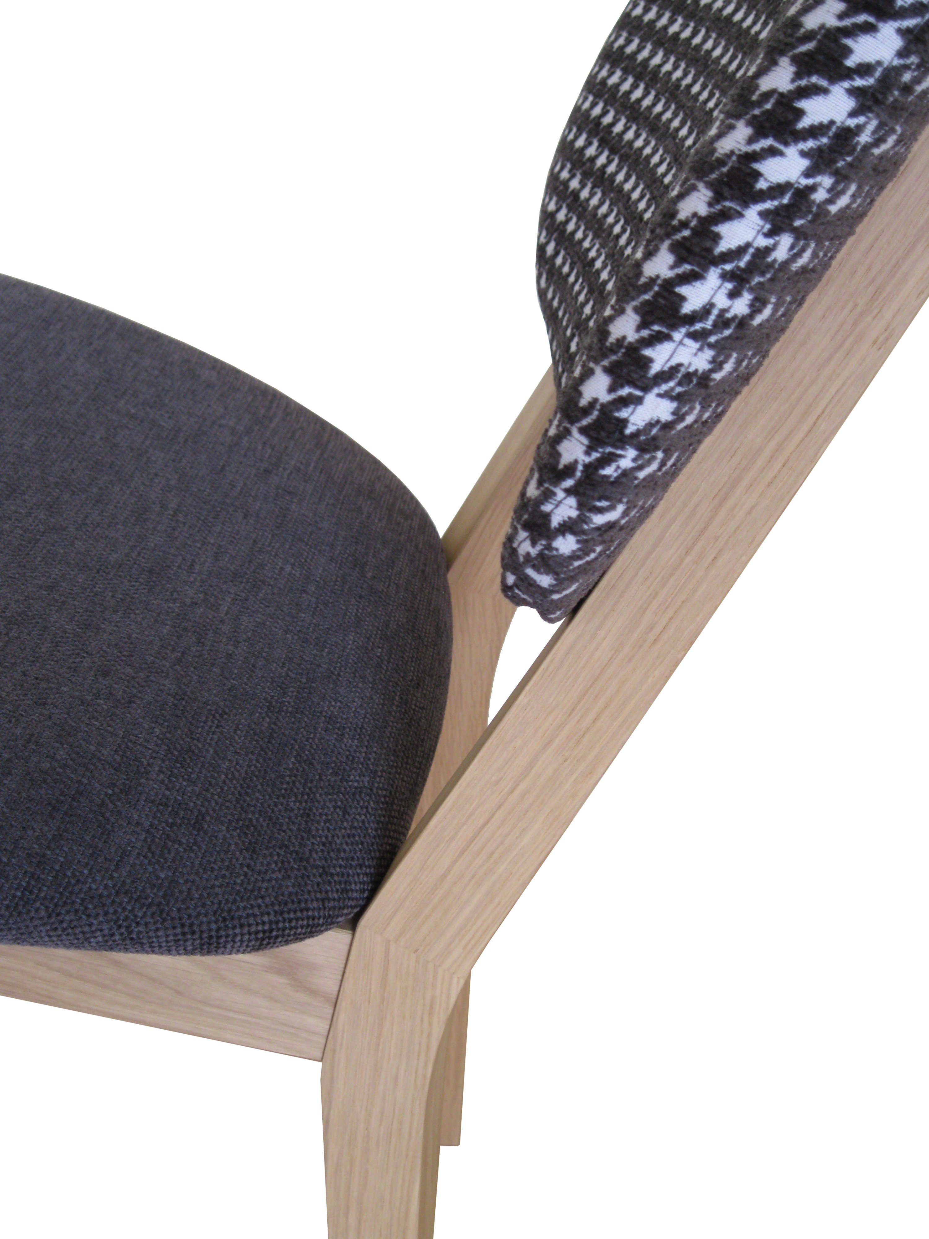 Chaise Alexia en bois massif - hêtre ou chêne - fabrication française - assise et dossier garnis_3