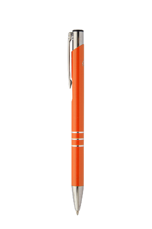 Stylo en aluminium recyclé - encre bleue - couleur orange - 7g_3