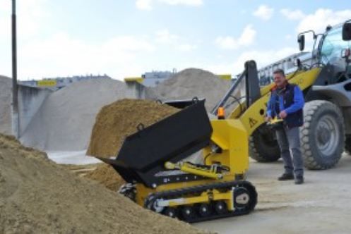 Mini-dumper sur chenille DCT-350P Alitrak - 600 kg - radiocommande, zéro émission et propulsion tout-terrain_3
