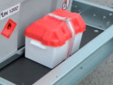 Remorque distributeur de gasoil A.D.R. - 1 essieu non freiné de 750 kg - ECIM - DG ADR 750 SF avec réservoir de 430L_3