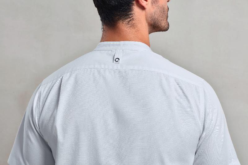Veste chef cuisinier manches courtes - Premier - Réf : PR904 - 65% polyester recyclé / 35% coton - Disponible en plusieurs tailles et couleurs_3