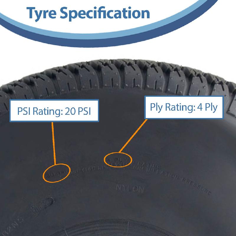 25x12.00-9 Pneu herbe 4ply John Deere Gator Mower Utility P532 830kgs (Lot de 3)_3