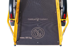 Remorque mécanique pour vélo cargo tractable à la main, conçue pour les déplacements urbains - Capacité 200kg - Carla compétition JHOG_3