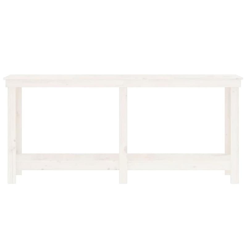 Vidaxl banc de travail blanc 180x50x80 cm bois de pin massif 822512_3