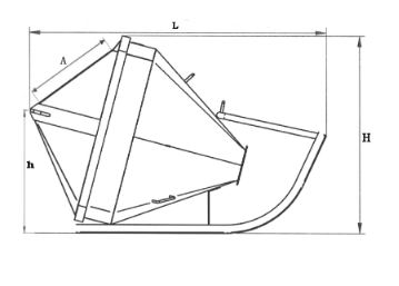 Benne à tuyau couchée avec boucles latérales de levage - TIC PF 1500L - Palonnier intégré pour plus de sécurité_3