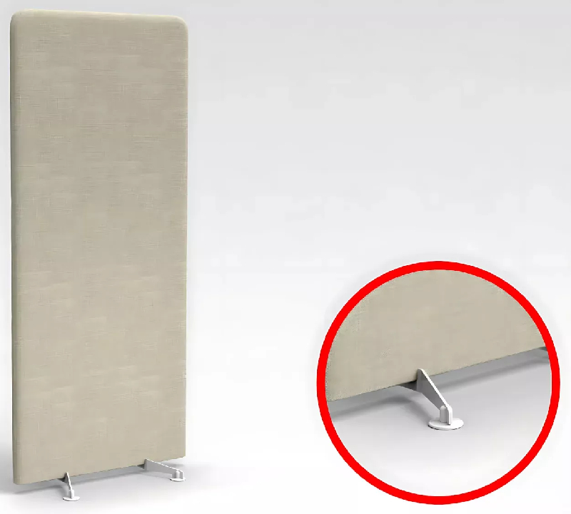 Cloison panneau acoustique vertical sur pieds hauts So Teruel_3