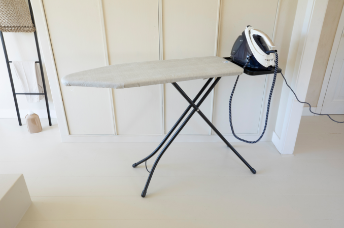 Table à repasser taille C -124 x 45 cm, pour centrale vapeur - Denim Grey avec support métallique XL Brabantia_3