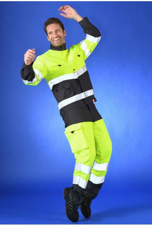Blouson Select Wear haute visibilité - Réf. 435*CP4 - EN ISO 20471 classe 2, multipoches, bandes rétroréfléchissantes_3