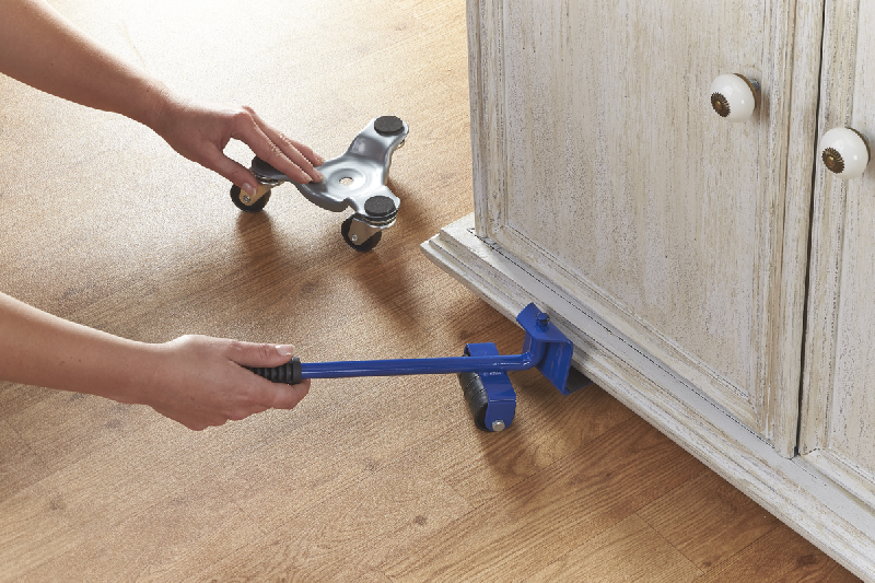 Mottez - Coin rouleur double fonction - B739V - Métal embouti - Charge maxi 200 kg - Roulette Ø 40 mm_3