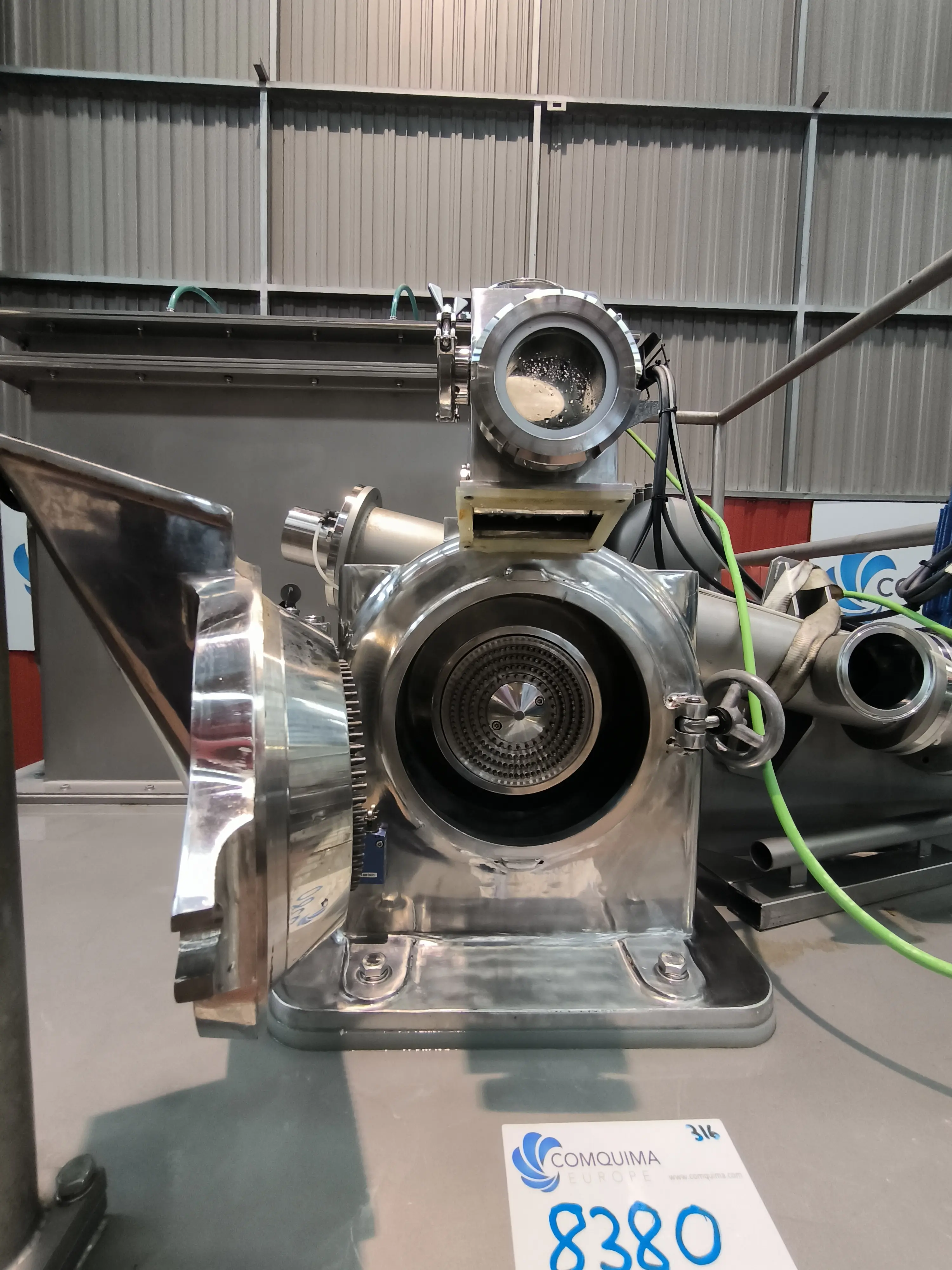 Moulin à broches attp k-160 inox skid 316 + filtre à manchon + trémie d'occasion - C8380_3