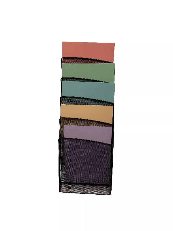 Presentoir mural mesh noir à la française_3