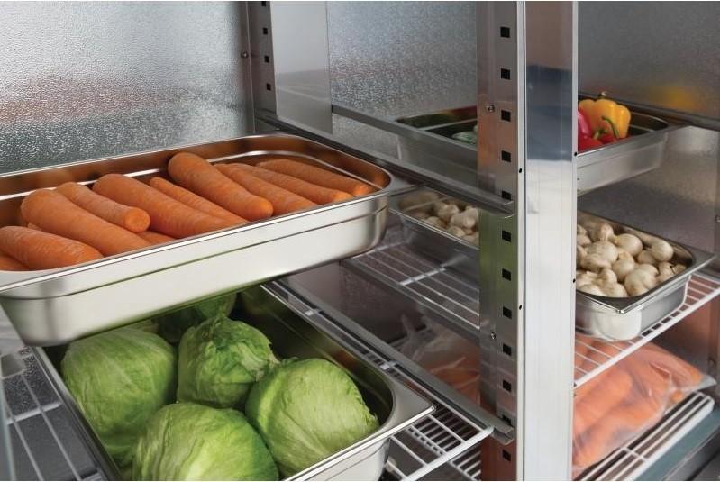 Armoire réfrigérée négative en inox 2 portes  960 litres (idéale pour les petits passages de portes)_3