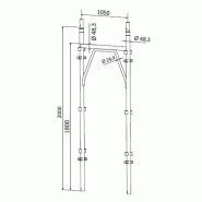Échafaudage C.P.1 FAST - cadre à douilles - Ferromet - charge maximale 300 daN/m² - acier S235JR_3