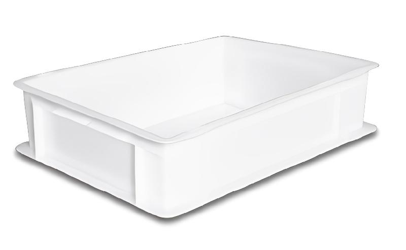 Bac gerbable 400 x 300 - Norme Europe - PEHD - Fond et parois pleins - Blanc ou gris_3