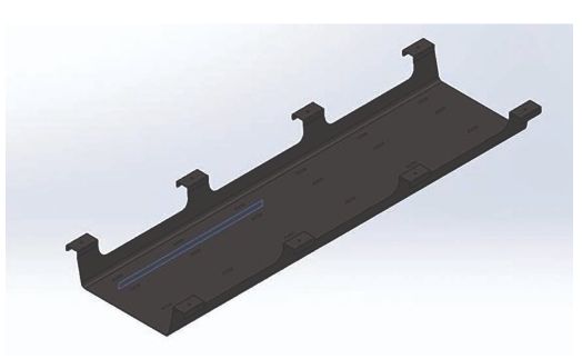 Cinetic - Bureau open space pour 4 personnes - Kollori - Plateau mélaminé double face - Piétement métallique en A_3
