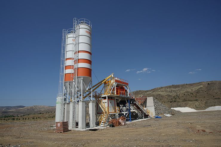 Centrale à béton mobile avec faible coût de transport et d'exploitation