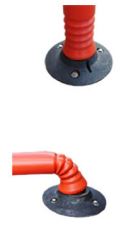 Balise flexible de jalonnement routière orange - flexible à 360° - ECOFLEX - PEHD - 3 hauteurs disponibles - STI Balisage routier_3