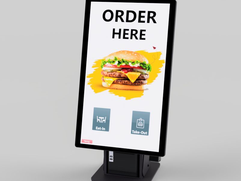 Borne de paiement Ready4Pos 27 pouces - Android - Comptoir avec imprimante thermique intégrée_3