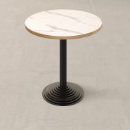 Table New York - Restootab, élégante et urbaine avec piétement en fonte, plateaux personnalisables_3