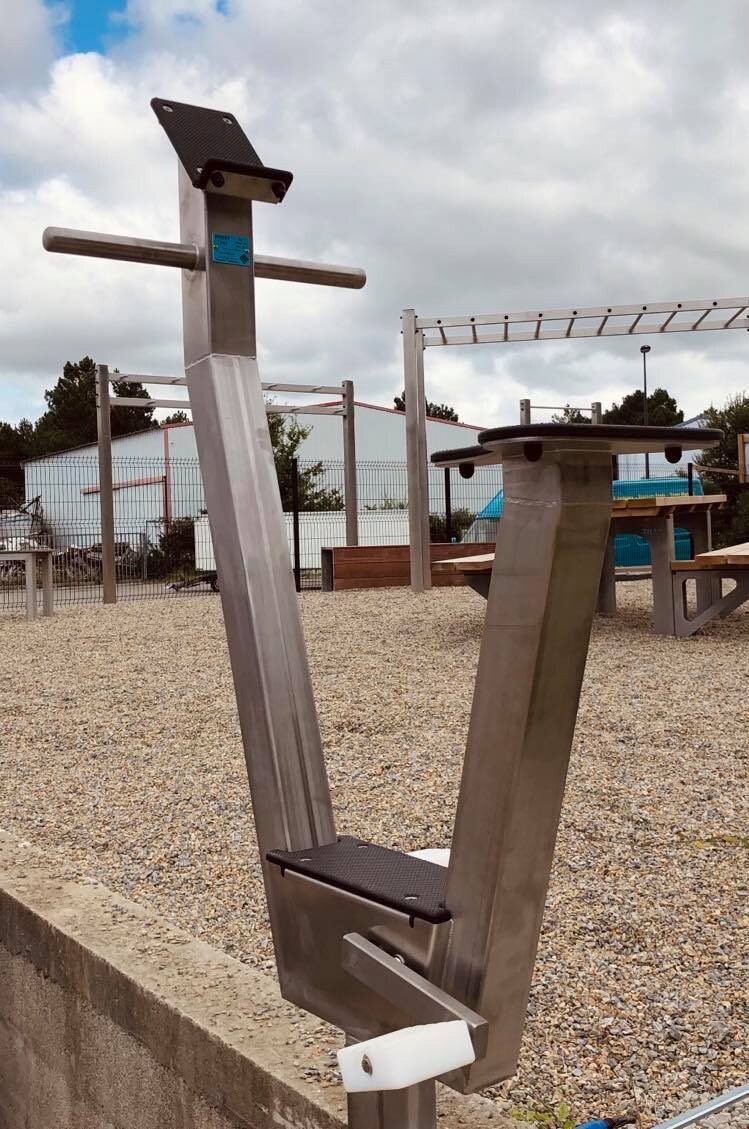 Station vélo en acier inoxydable - Référence SVX - Travail cardio-vasculaire - Norme NF EN 16630:2015_3