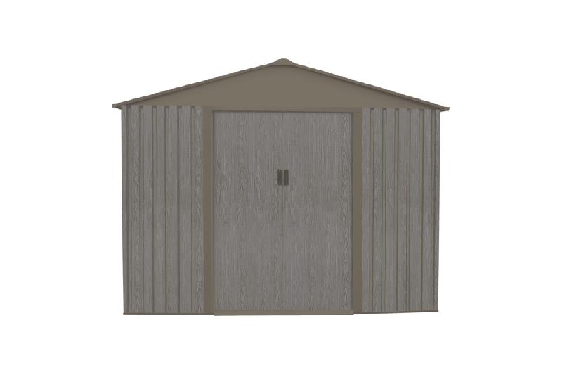 Abri jardin métal - aspect bois vieilli 86 - 4,72 m² - gris_3
