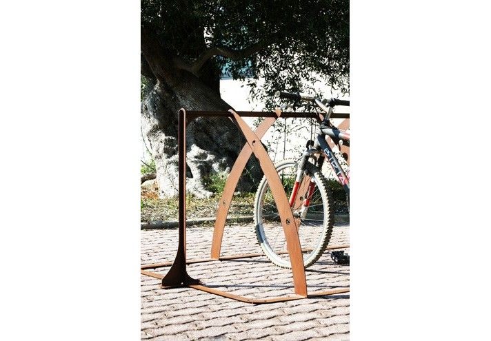 Arco - porte-vélos - track design - en acier corten_3