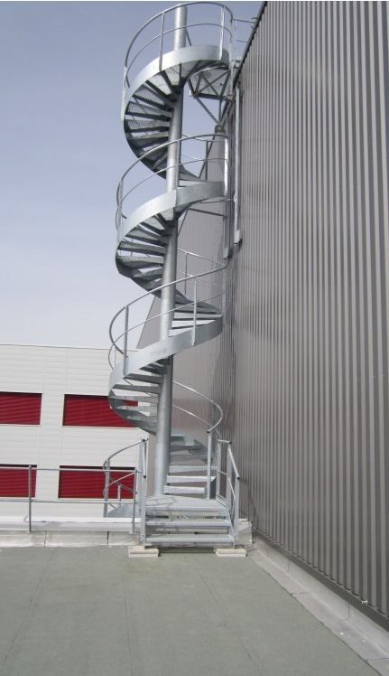 Escalier hélicoïdal yso-industrie - ysofer esca - diamètre 1400 à 3800 mm_3