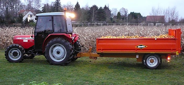 Gv 40 br benne agricole à ridelles démontables - devès - charge 4 t_3