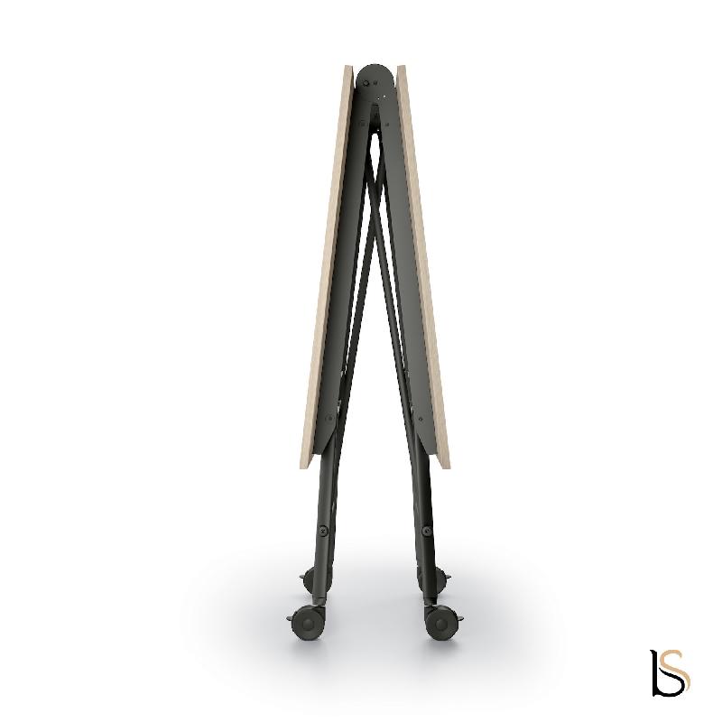 Table de réunion pliante Serenity -  QUADRIFOGLIO - 240, Anthracite, Orme_3