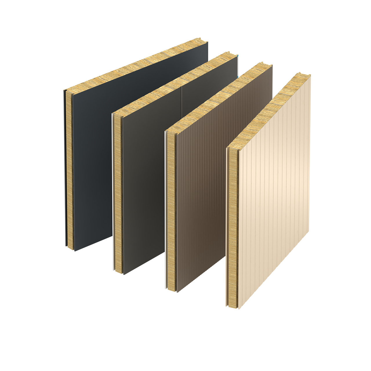 Cloison frigorifique avec parements résistants et coloris variés