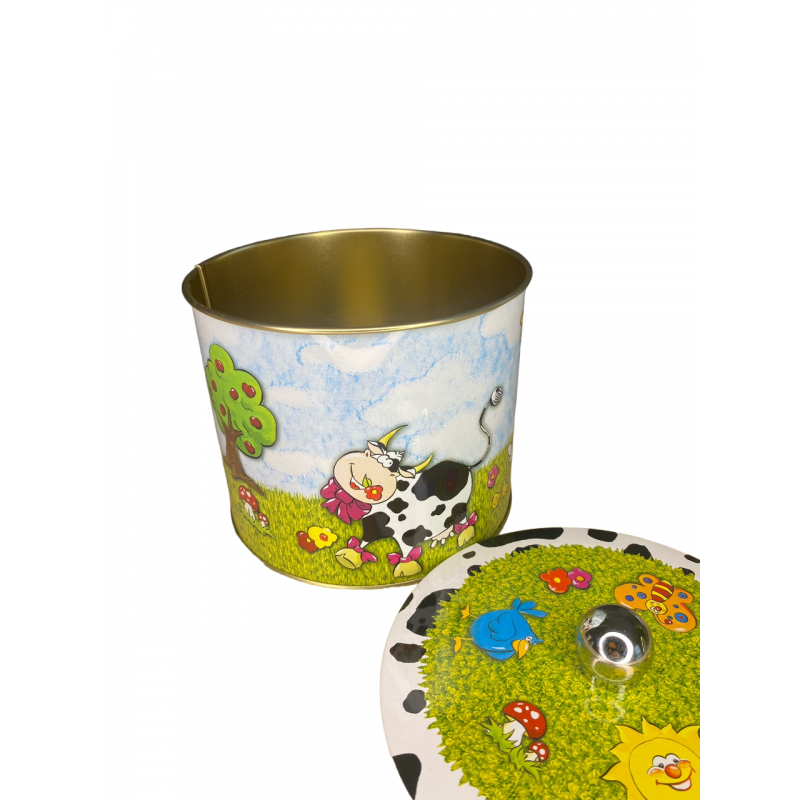 Seau à biscuits décoré 