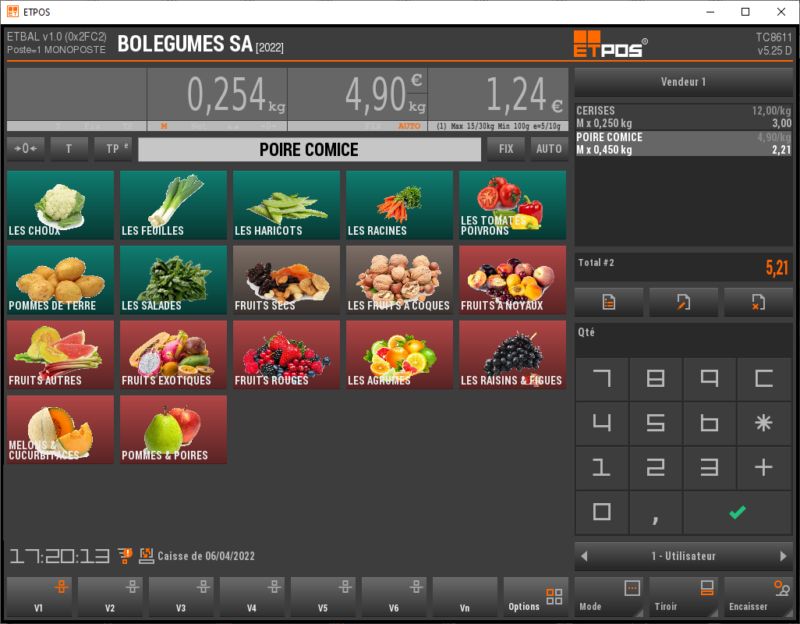 Pack d'automne - Monnayeur Alice avec balance tactile BM5 Marques 6-15 kg - Certifiée NF525_3