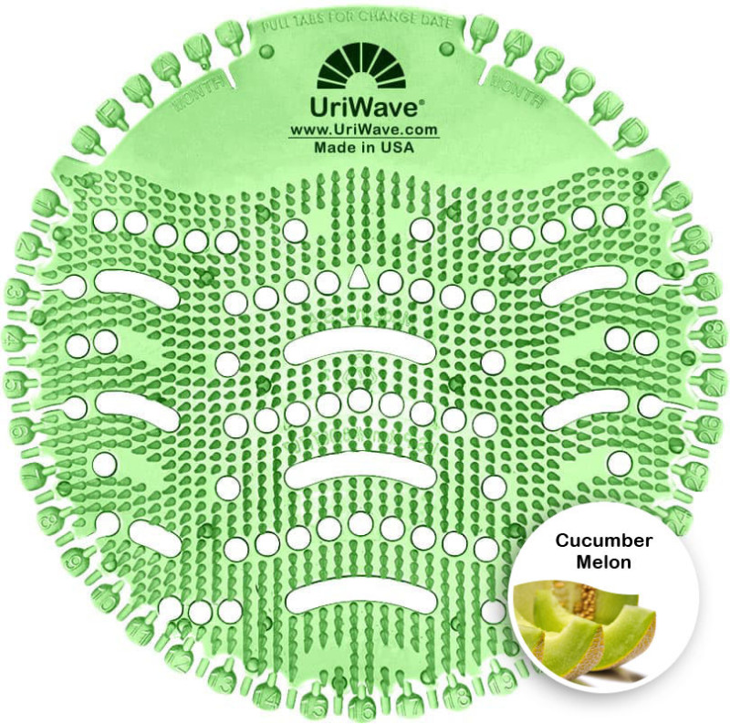 Uriwave grille urinoir desodorisante parfum concombre melon_3