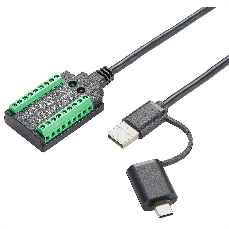 EXSYS EX-13003 Câble USB vers série 1S RS-232/422/485/TTL, bloc terminal, 1.0 m (chipset FTDI)_3