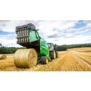 Machine polyvalente John Deere V451M pour balles rondes jusqu’à 1,65 m