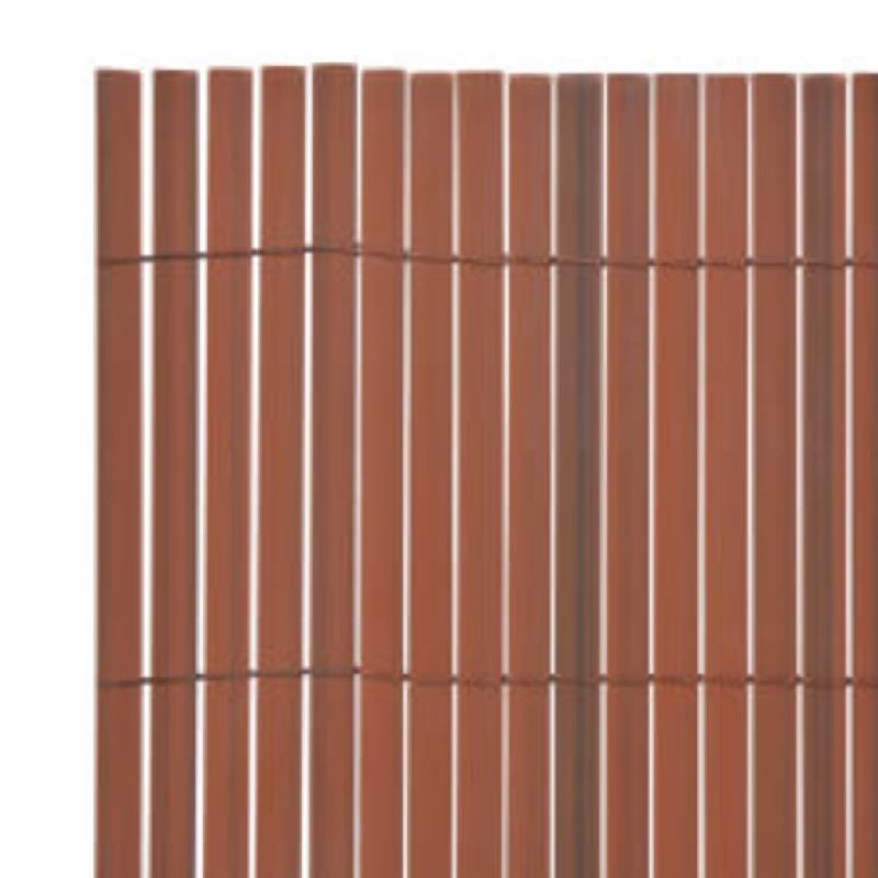 Vidaxl clôture de jardin double face 110x500 cm marron 317164_3