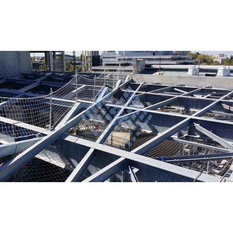 Filet garde-corps fil 4.75mm - maille 100mm - nylon - conforme NF EN 1263-1 Classe A2_3