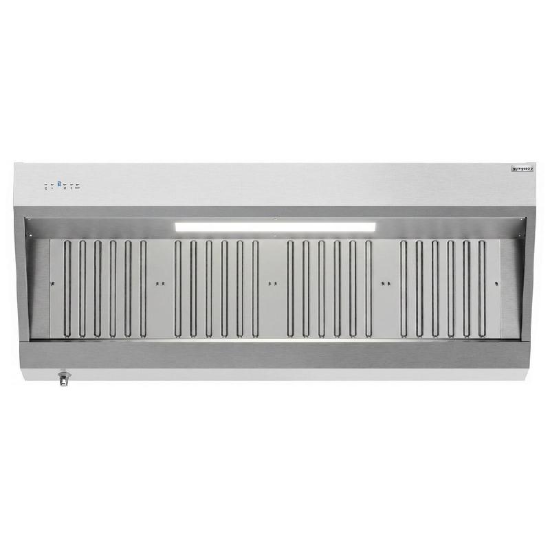 Hotte murale inox 1m80 avec moteur, régulateur, filtre et éclairage | Profondeur 900 mm_3