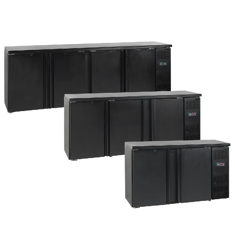 Arrière bar réfrigéré 3 portes CBC310 noir TEFCOLD_3