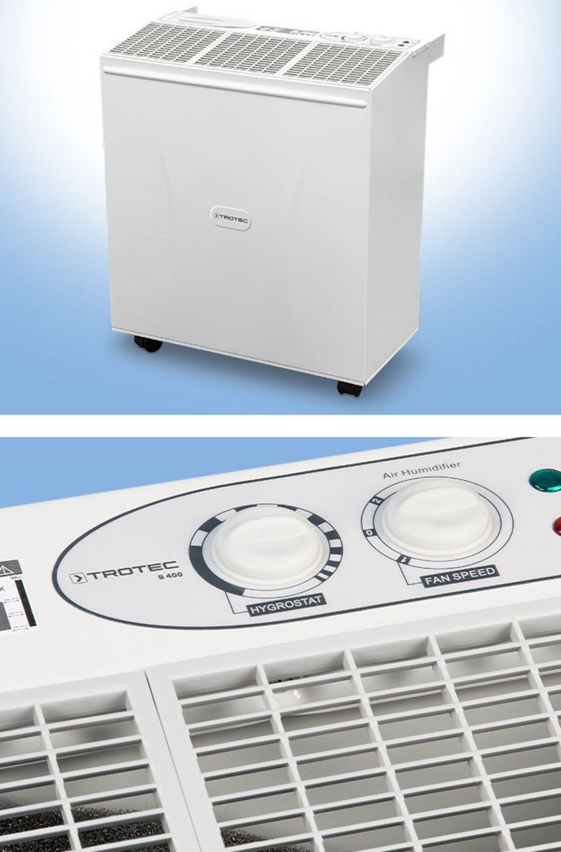 B 400 - humidificateur à évaporation - trotec gmbh - débit volumique d'air max 900 m³/h_3
