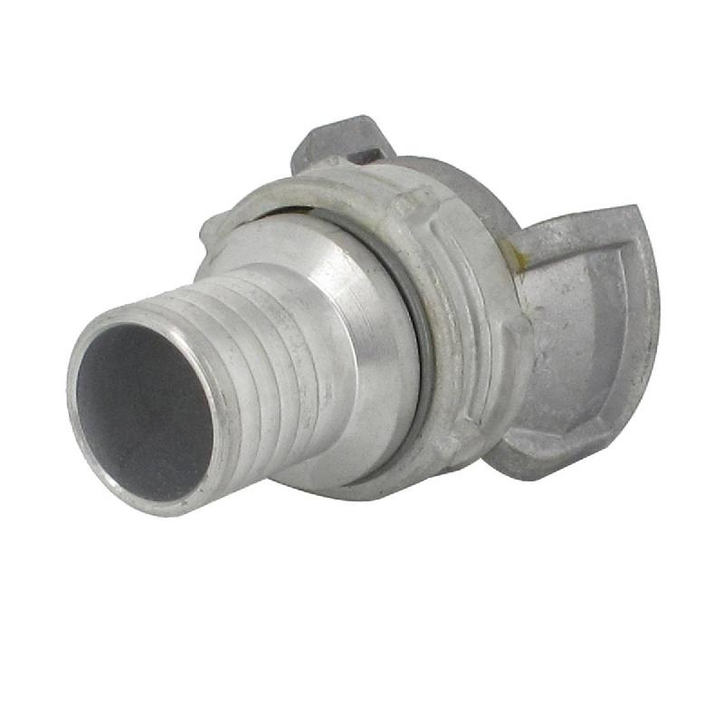 Demi-raccord symétrique avec verrou - DN 40 mm - Embout annelé Ø 35 mm - Alu_3