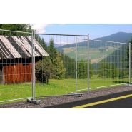 Corniche - grille de chantier - clôture mobile galvanisée - Ferro Bulloni - 14kg_3