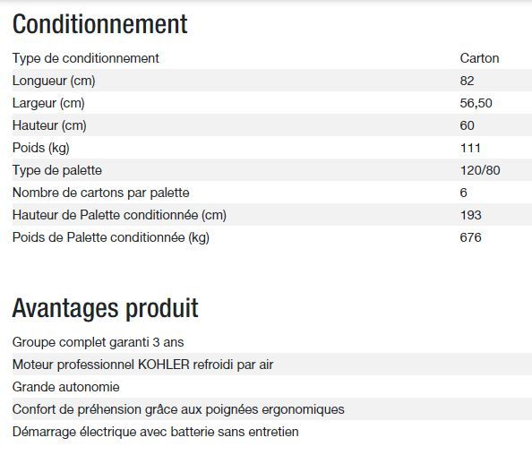 Diesel 6500 TE XL C5 groupe électrogène - Kohler - 5,20 kW - 6,50 kVA - 50 Hz_3