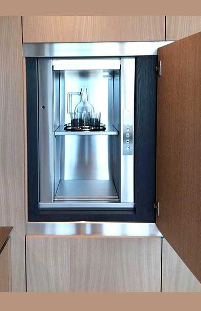 Mini monte-charge adapté pour boulangeries et hôpitaux