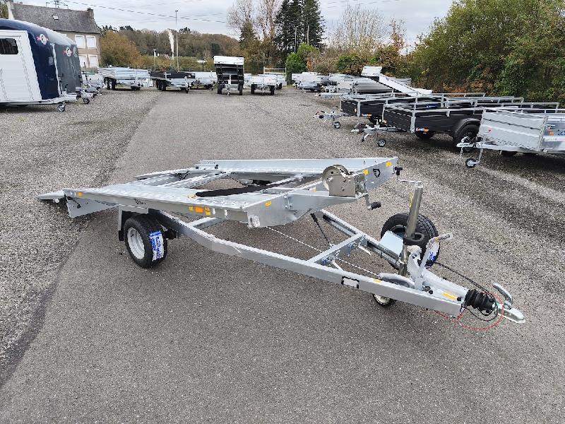 Remorque porte mini voiture Roadster Auto - PTAC 1300 kg - 1 essieu freinée basculante - Référence 39350_3