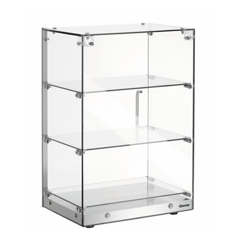 Vitrine neutre à poser - 3 niveaux - 405 mm - Inox et verre | Bartscher - 700357_3