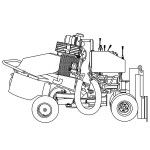 HD - Rogneuse de souches Caravaggi - moteur Kohler/B&S Vanguard 31 HP - poids 680÷690 kg_3